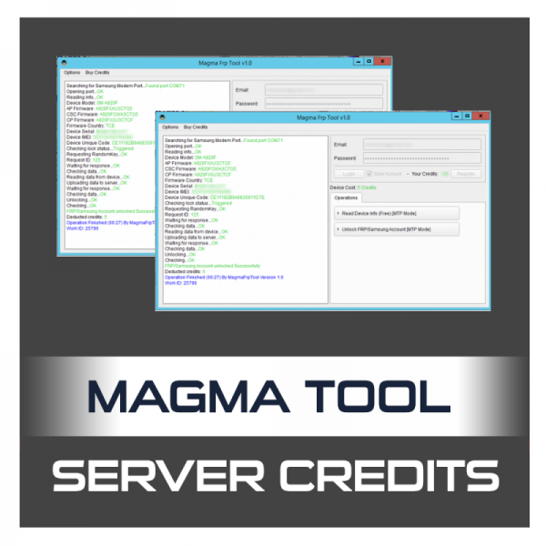 Magma FRP Unlock Tool For Samsung Credits Pack Of 3